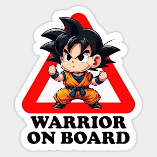 Warrior on board Sticker